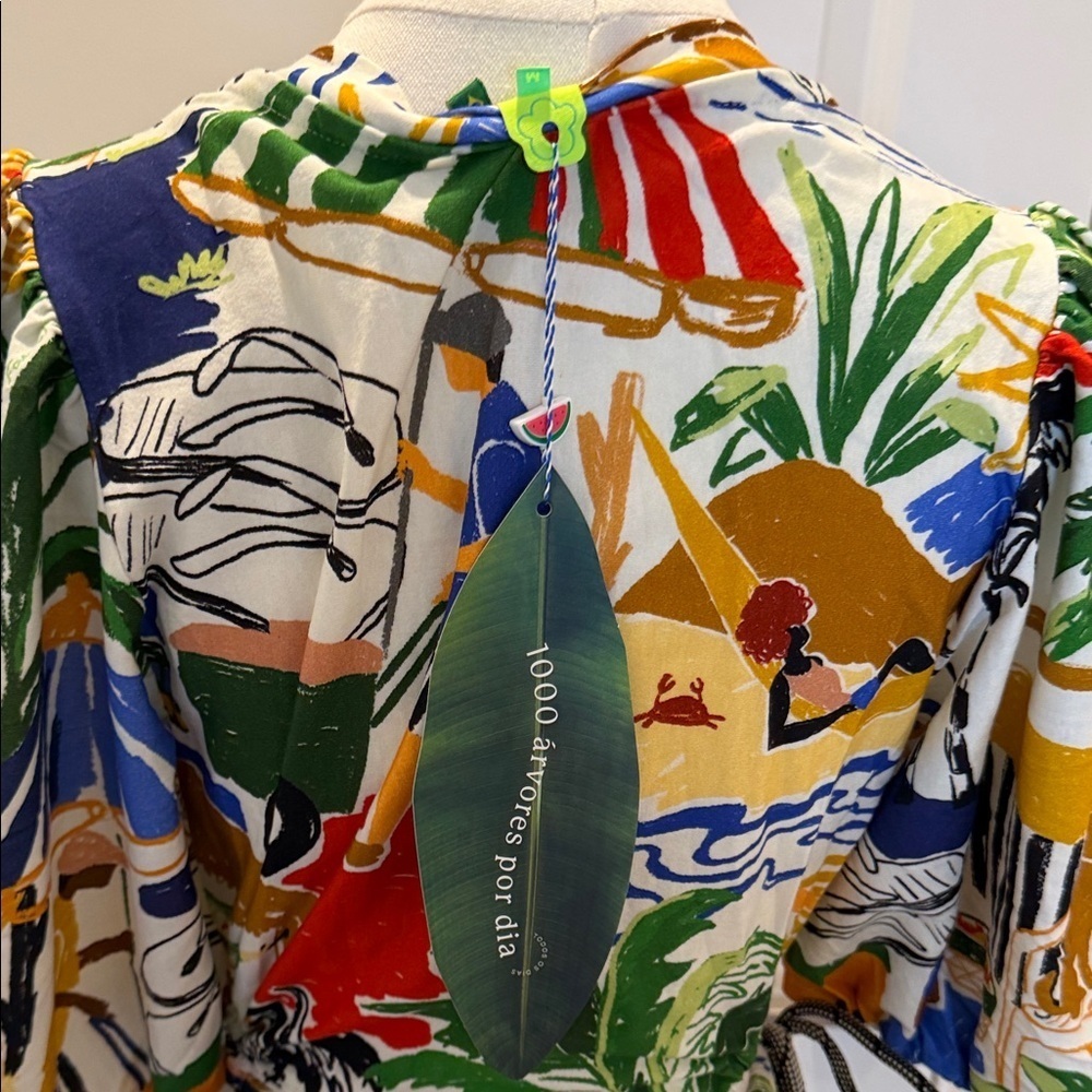FARM Rio Multicolor Long Dress Size M - Picture 9 of 10